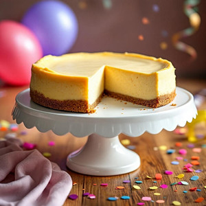 Cheesecake made with Halladay's New York Style Cheesecake mix. Order at harvestarray.com.