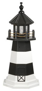 Fire Island Lighthouse Replica Black and White Wooden Lighthouse -3 Feet for Harvest Array 