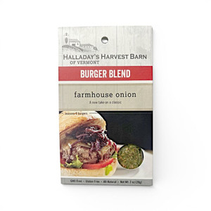 Halladay's Burger Blends are a must have for summer grilling. Order our Farmhouse Onion Blend online at harvestarray.com.
