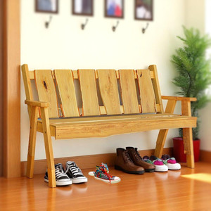 Amish Made Unfinished 6 foot long Timberland Garden Bench can be used Indoor or Outdoor. Order today from Harvest Array.