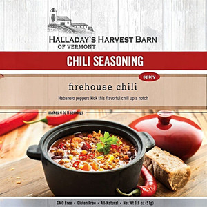 Harvest Array has Halladay's Spicy Chili Seasoning Mix for  purchase at our online "General Store."