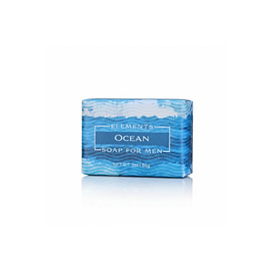 Men's Mini, 2.0 ounce Elements Soaps with Ocean Scent.