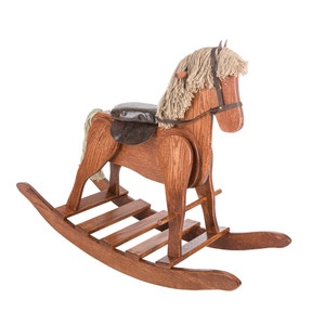 Amish Made Large Deluxe Rocking Horse in OCHS Harvest