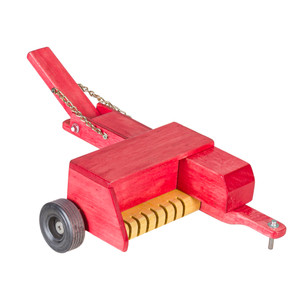 Red Amish Made Wooden Hay Bailer