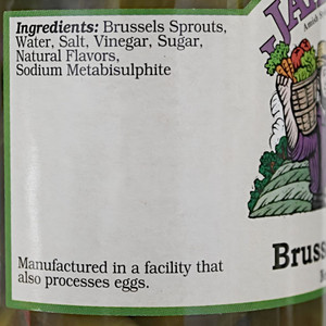 Just a few ingredients in the Amish-style recipe for Jake & Amos Pickled Dill Brussels Sprouts