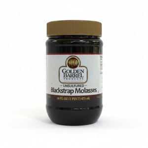 16 oz. Plastic Jar of  Golden Barrel Unsulfured Blackstrap Molasses