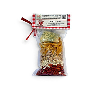 Back of Pasta Fagoli soup mix package, from Double L Ranch