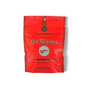 Hammond's Cinnamon Pillow Drops Candy in a 4 oz. resealable bag. Purchase now at harvestarray.com
