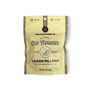 Hammond's Lemon Pillow Drops Candy in a 4 oz. resealable bag. Purchase now at harvestarray.com