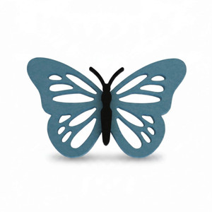 Light Blue poly butterfly to hang on your outdoor fence