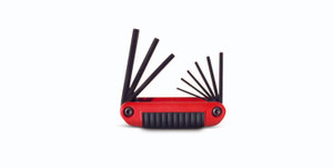 Eklind Fold-Up SAE Allen Wrench Set with Resin Handle – Compact 9 Piece Hex Key Tool