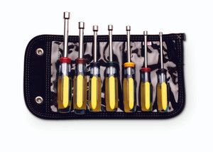 Nut Driver 7 Piece Set Hollow Shaft w/Pouch - 3/16" - 1/2"