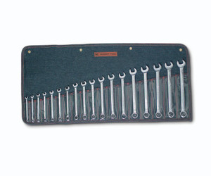 Combination Wrench WRIGHTGRIP® 2.0 18 Piece Set - 12 Point Metric Full Polish 7mm - 24mm