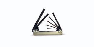 Metal Fold-Up Hex Key Metric 7 Piece Set (Eklind #21171) - 1.5mm - 6mm