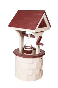 Ivory and cherrywood Medium Wishing Well