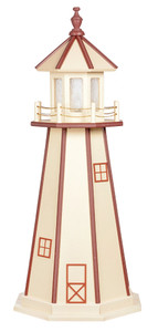 Ivory with Cherrywood Trim Poly Lighthouse -3 Feet for Harvest Array