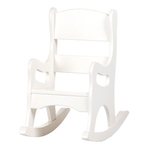 White Children's Wooden Rocking Chair