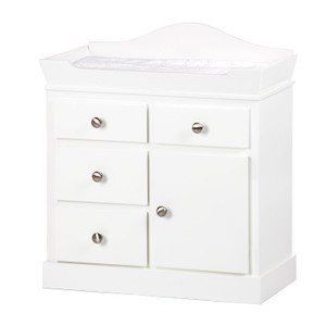 White Wooden Changing Table for Dolls