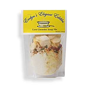 Evelyn's Elegant Edibles Corn Chowder Mix available for online purchase at harvestarray.com.