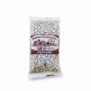 Medium White 4 oz. individual bag of popcorn kernels.  Non GMO verified.