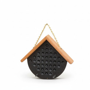 Black and Tan Peanut Butter Poly Bird Feeders