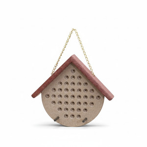 Gray and Cherry Peanut Butter Poly Bird Feeders