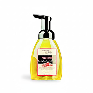 Garden Path Soap's Foaming Hand and Body Wash - Peppermint in an 8.5 oz pump dispenser bottle from Harvest Array Online.