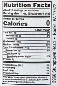 Annie's Kitchen Dilly Beans Nutrition Facts for Harvest Array