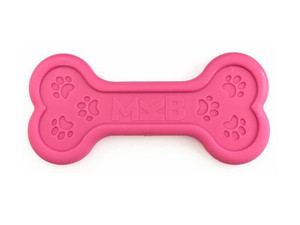 Pink Bone Shaped Ultra Durable Nylon Dog Chew Toys for Aggressive Chewers