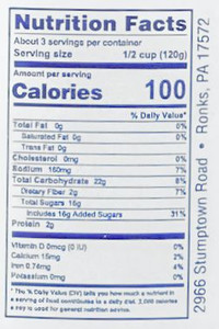 Nutrition Facts for Annie's Kitchen Four Bean Salad from Harvest Array
