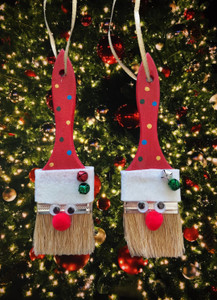 Decorate your Christmas tree with these cute Paintbrush Santa's.