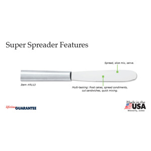 Rada Super Spreader Knife  - Spread - Slice - Mix - Server.  Made in the USA.