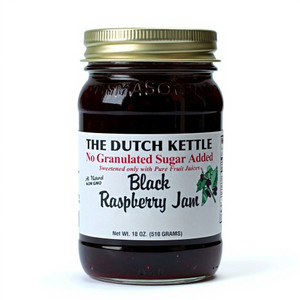 Black Raspberry Dutch Kettle Amish Homemade No Granulated Sugar Added Jams
