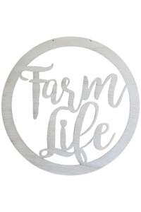 Metal Farm Life Front Door Hanger