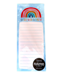 Good Vibes Only notepads from Harvest Array.