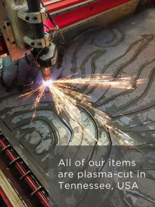 Metal Statues are created by using a plasma cutter
