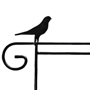 Bird - Garden Flag Holders with Decorative Emblem. Amish Made.