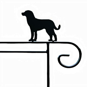 Dog - Garden Flag Holders with Decorative Emblems