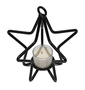Norman Beiler Metal Crafts top view of a star tealight. The star is a classic shape the Amish use in many of their home decor pieces.