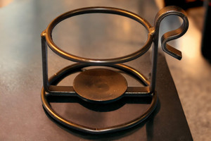 Top view of the Amish Made Metal Votive Candle Holder