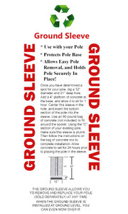 Ground Sleeve Instructions