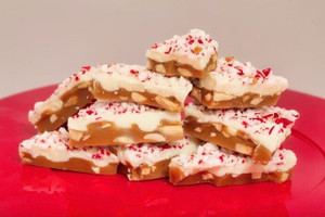 White Chocolate Peppermint Toffee