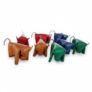 Leather Miniature Folded Bull