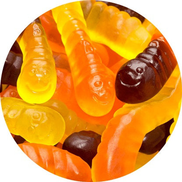 A close up view of the Albanese Fall Gummy Worms