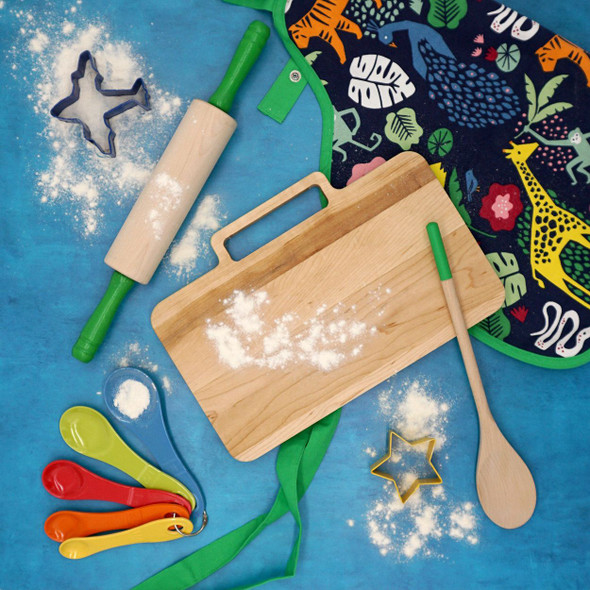 Add a child's apron to this Children's Baking Set