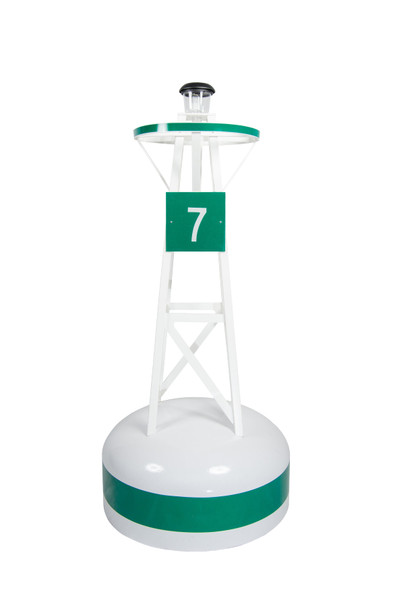 Green Small Yard Buoys are Amish made by Beaver Dam Woodworking