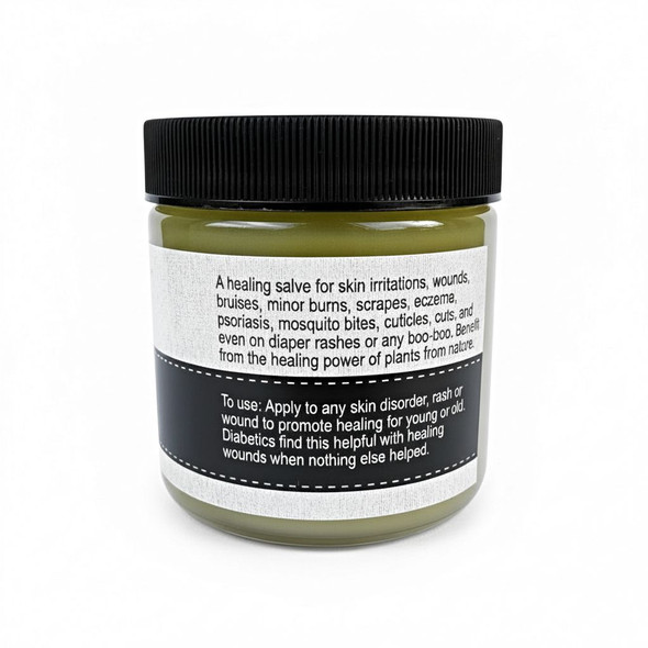 Amish Made All Purpose Healing Salve is good for cuts, wounds, minor burns, insect bites, bee stings, and rashes. Purchase a 4 oz. jar online at Harvest Array.