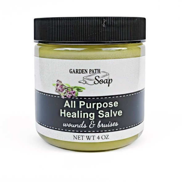 Garden Path  Soap All-Purpose Healing Salve 4-ounce jar. Order today at harvestarray.com.