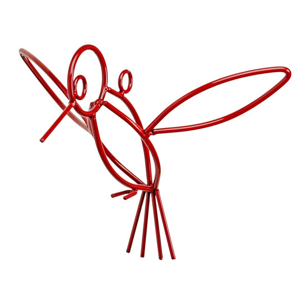 Red Hanging Metal Hummingbird from Harvest Array