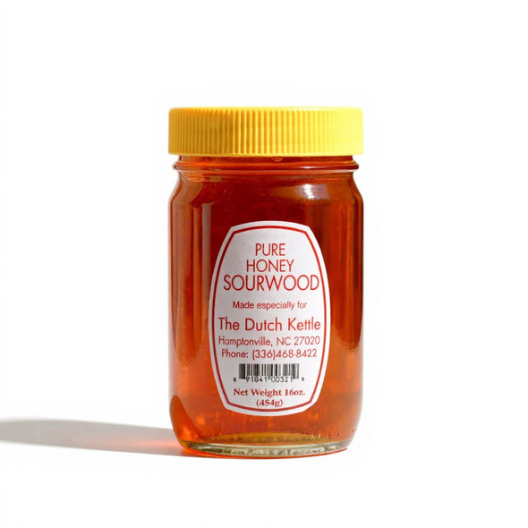 16 ounces of Dutch Kettle Unpasteurized Sourwood Honey